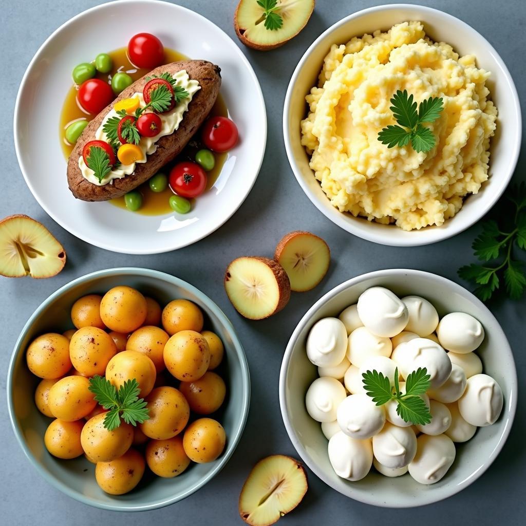 bầu ăn khoai tây được không chế biến an toàn